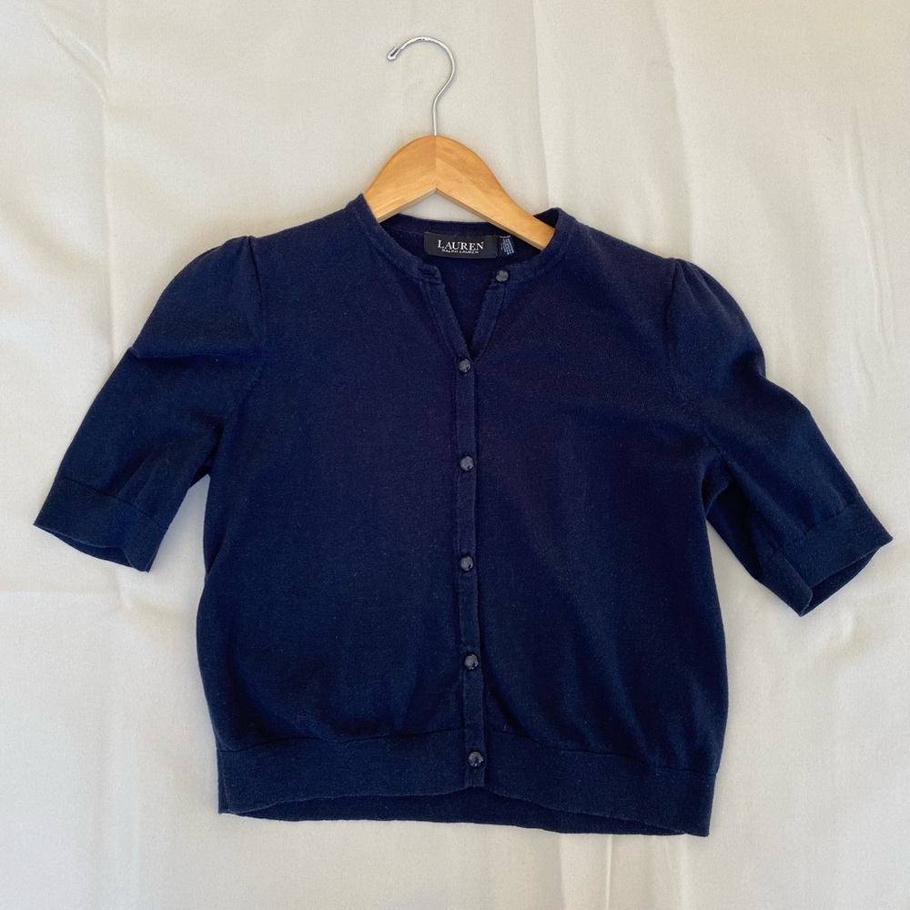 Ralph Lauren cotton mid sleeve cropped T